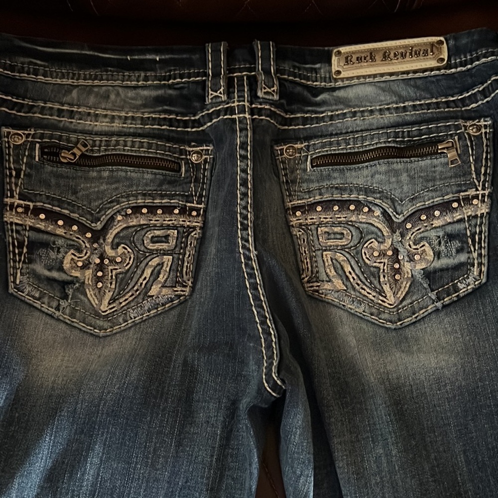 Rock Revival Easy Straight size 36 - Plus Sized Bling Jeans